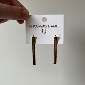 Herringbone Gold Chain Earring